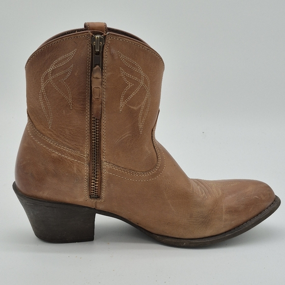 Ariat Darlin Leather Western Full Grain Womens Boot Brown Tan US 11B - Picture 9 of 13